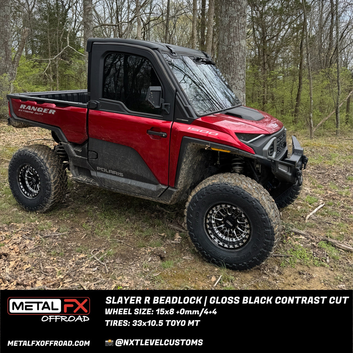 Metal FX Offroad Slayer R Beadlock UTV wheel