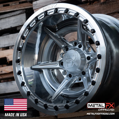 Metal FX Offroad Bullet 6R Forged 3-Piece Beadlock UTV Wheel