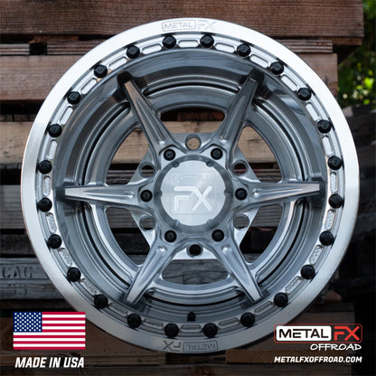 Metal FX Offroad Bullet 6R Forged 3-Piece Beadlock UTV Wheel