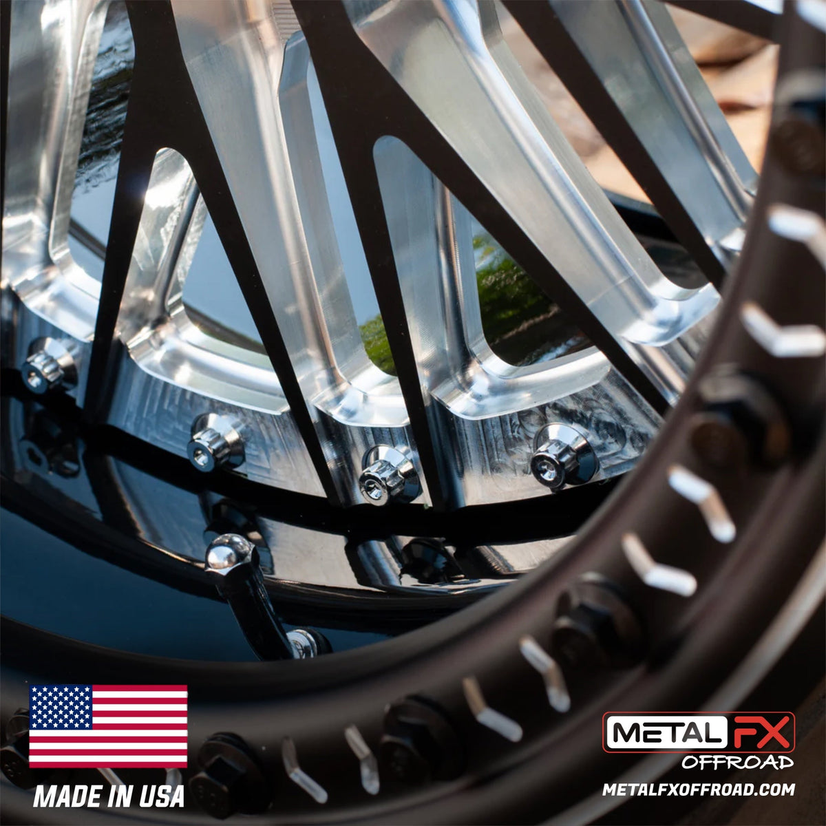 Metal FX Offroad 17" Alpha 6R Forged 3-Piece Beadlock UTV Wheel