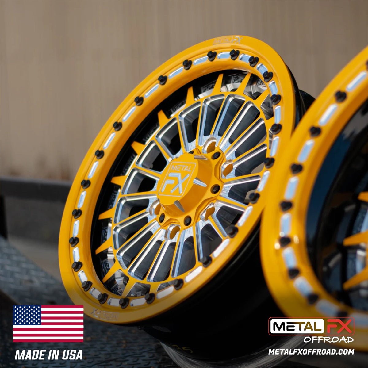 Metal FX Offroad 17" Delta 6R Forged 3-Piece Beadlock UTV Wheel