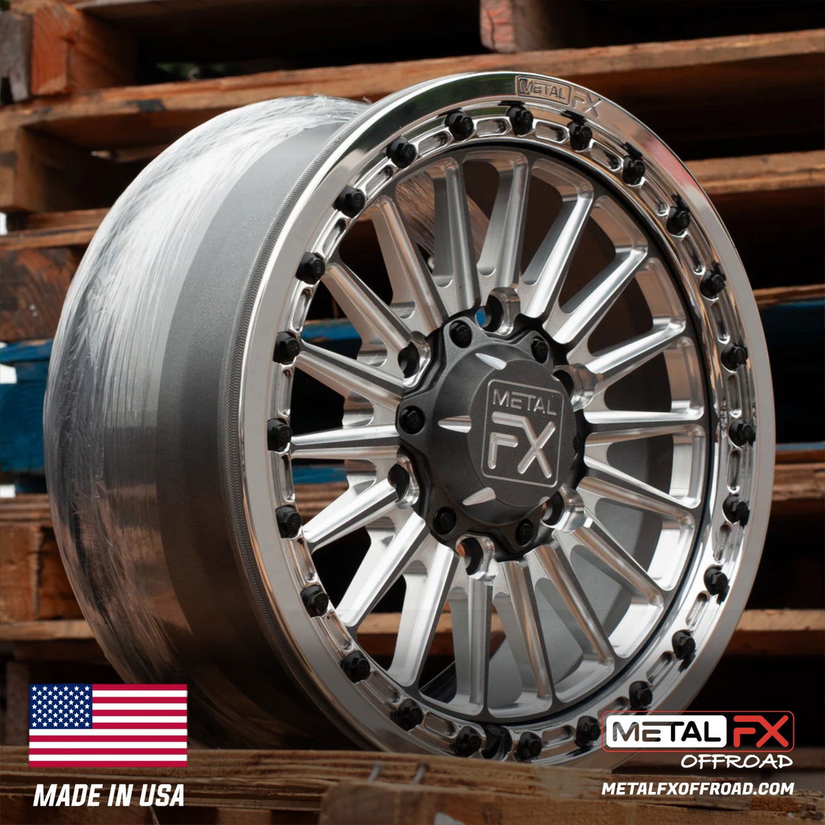 Metal FX Offroad Delta 6R Forged Monoblock Beadlock UTV Wheel