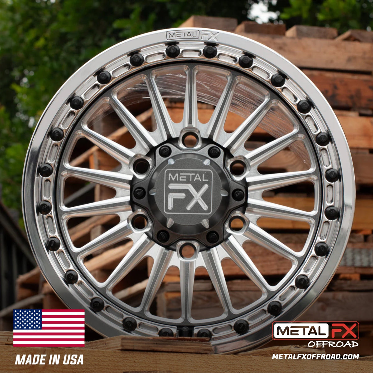 Metal FX Offroad Delta 6R Forged Monoblock Beadlock UTV Wheel