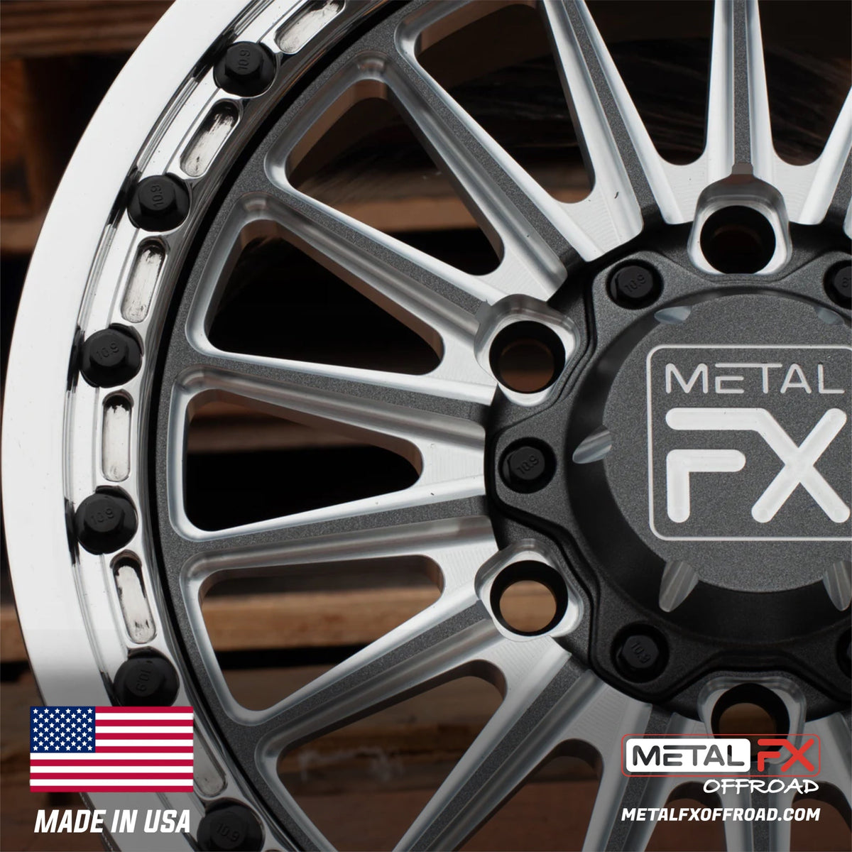 Metal FX Offroad Delta 6R Forged Monoblock Beadlock UTV Wheel