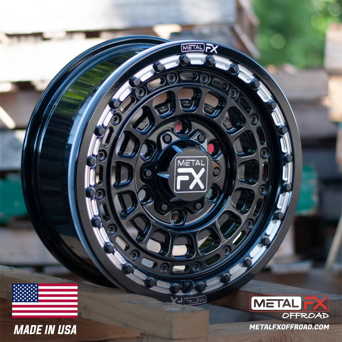 Metal FX Offroad Hitman 6R Forged Monoblock Beadlock UTV Wheel