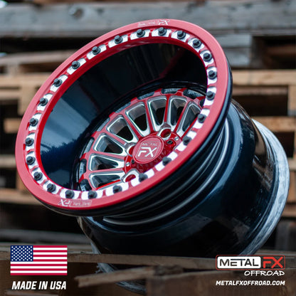 Metal FX Offroad Delta R Forged 3-Piece Beadlock UTV Wheel