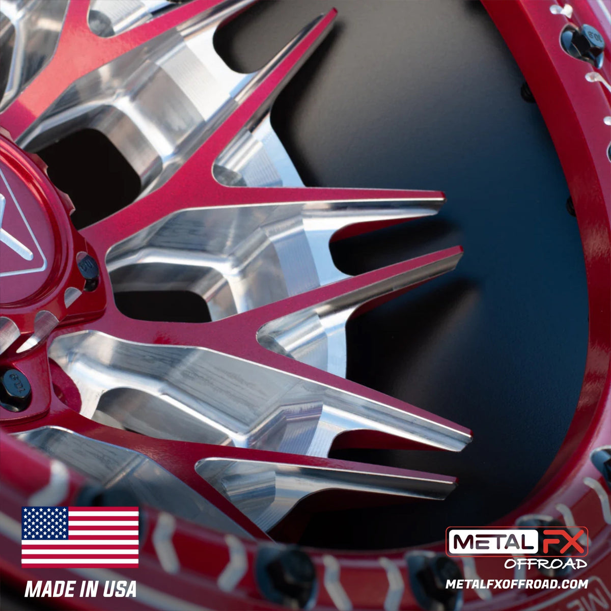 Metal FX Offroad Fang R Forged 3-Piece Beadlock UTV Wheel
