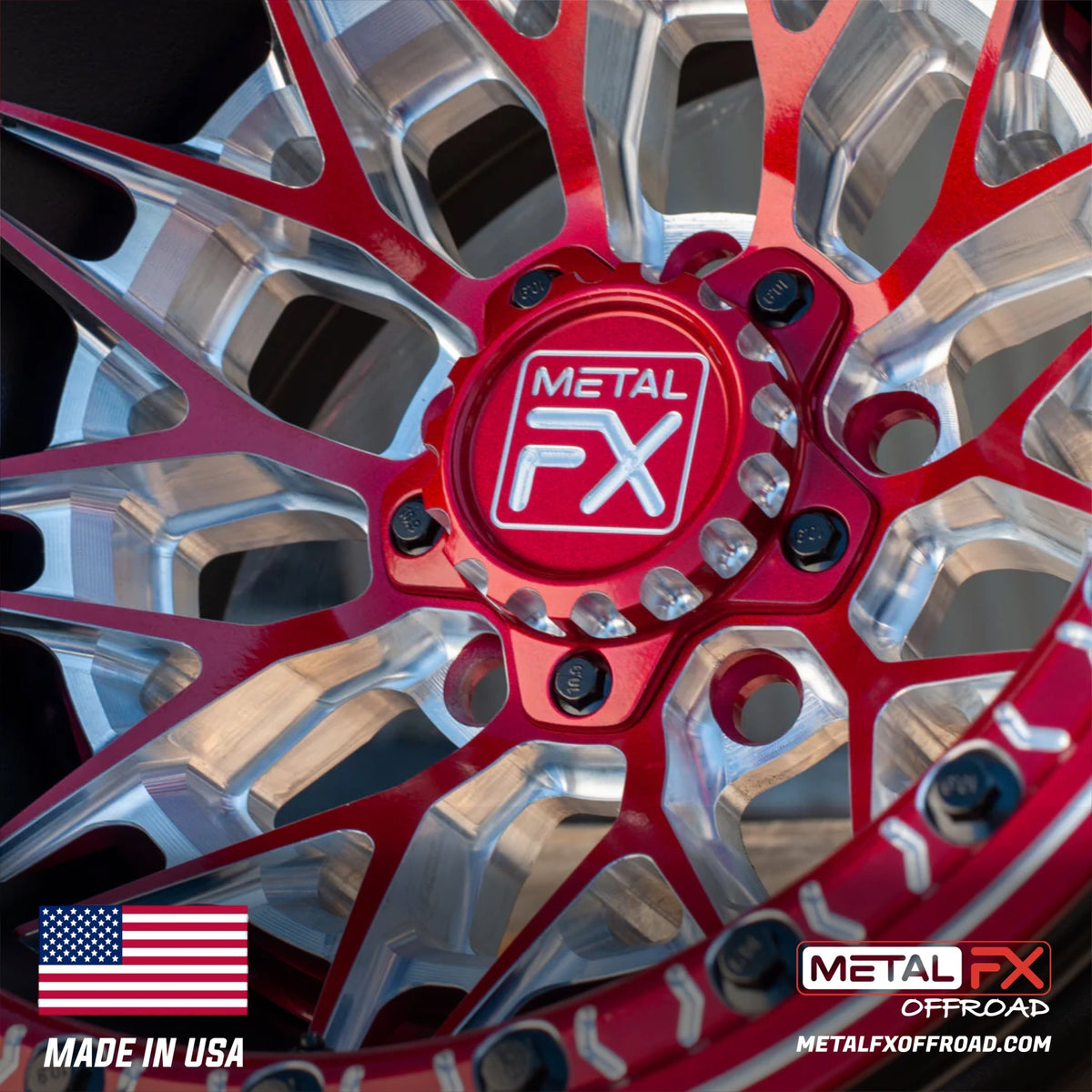 Metal FX Offroad Fang R Forged 3-Piece Beadlock UTV Wheel