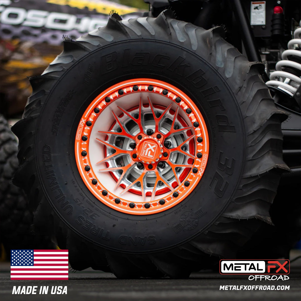 Metal FX Offroad Fang R Forged 3-Piece Beadlock UTV Wheel