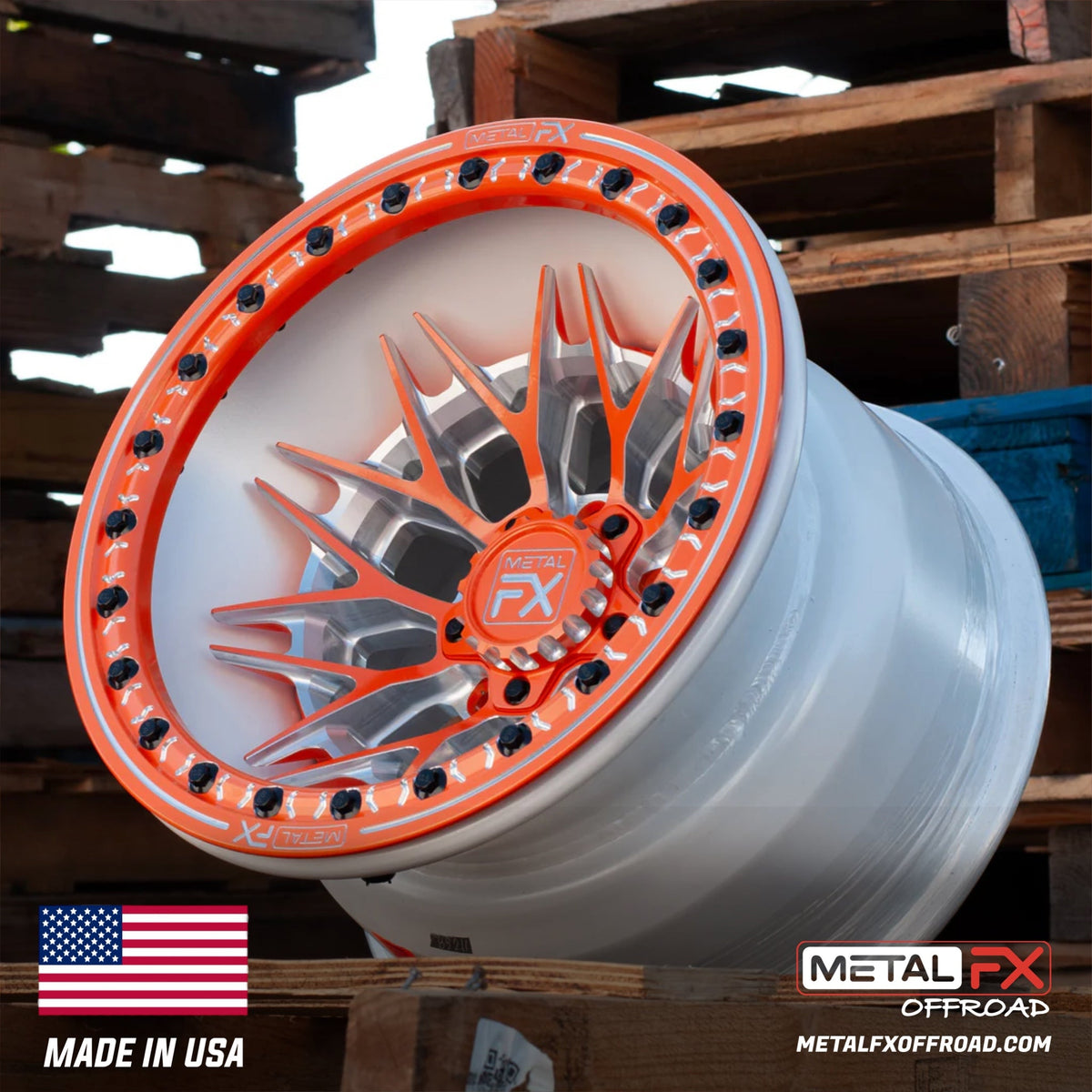 Metal FX Offroad Fang R Forged 3-Piece Beadlock UTV Wheel