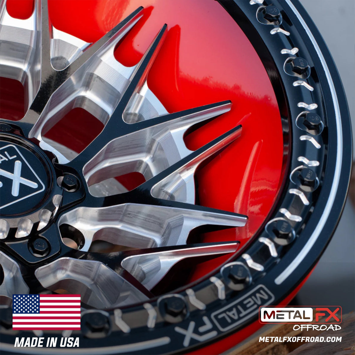 Metal FX Offroad Fang R Forged 3-Piece Beadlock UTV Wheel