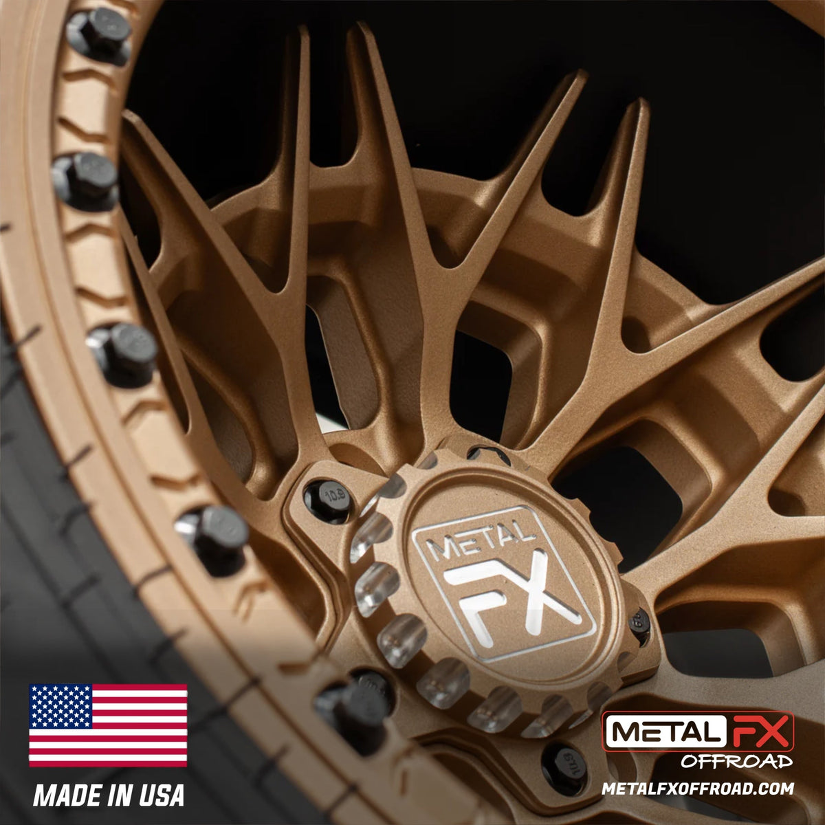 Metal FX Offroad Fang R Forged 3-Piece Beadlock UTV Wheel