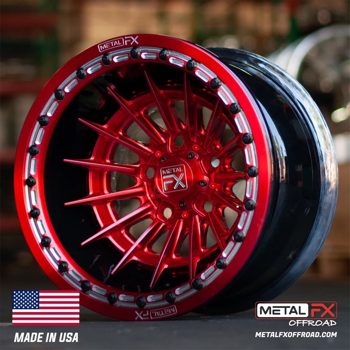 Metal FX Offroad Mobster R Forged 3-Piece Beadlock UTV Wheel
