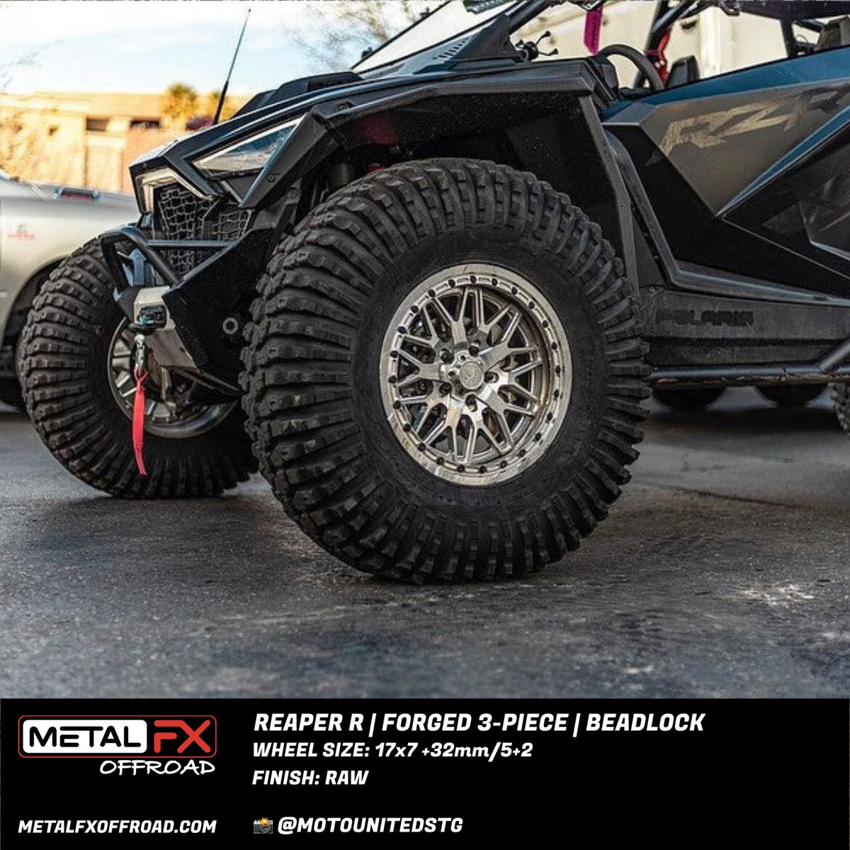 Metal FX Offroad 17" Reaper R Forged 3-Piece Beadlock UTV Wheel