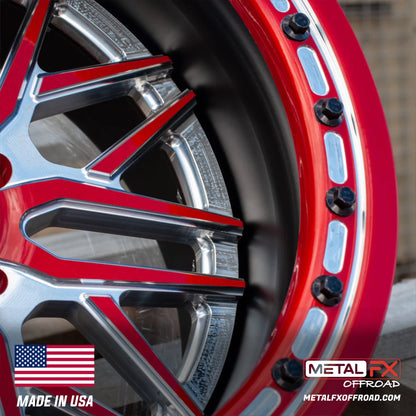 Metal FX Offroad 17" Viper R Forged 3-Piece Beadlock UTV Wheel