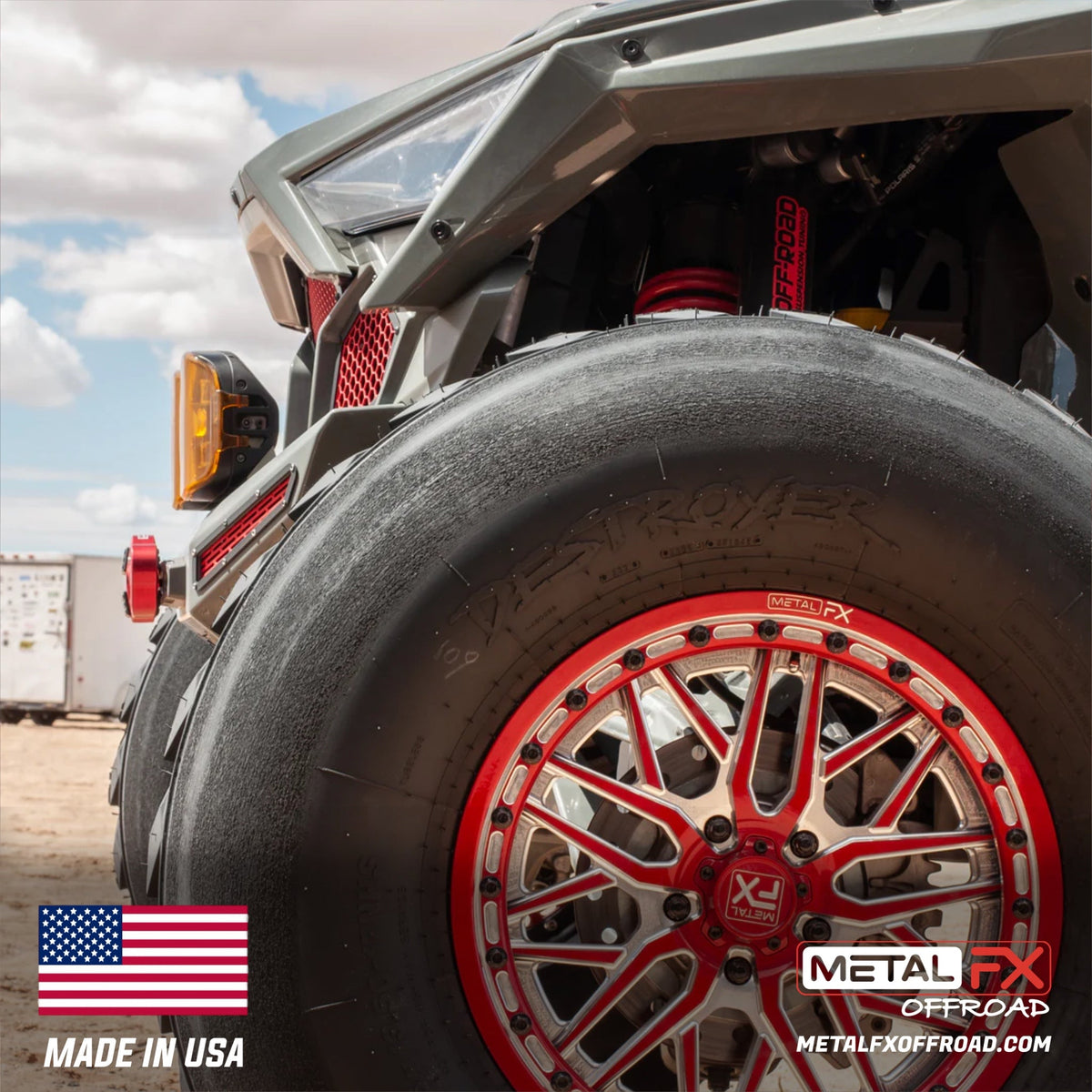 Metal FX Offroad 17" Viper R Forged 3-Piece Beadlock UTV Wheel
