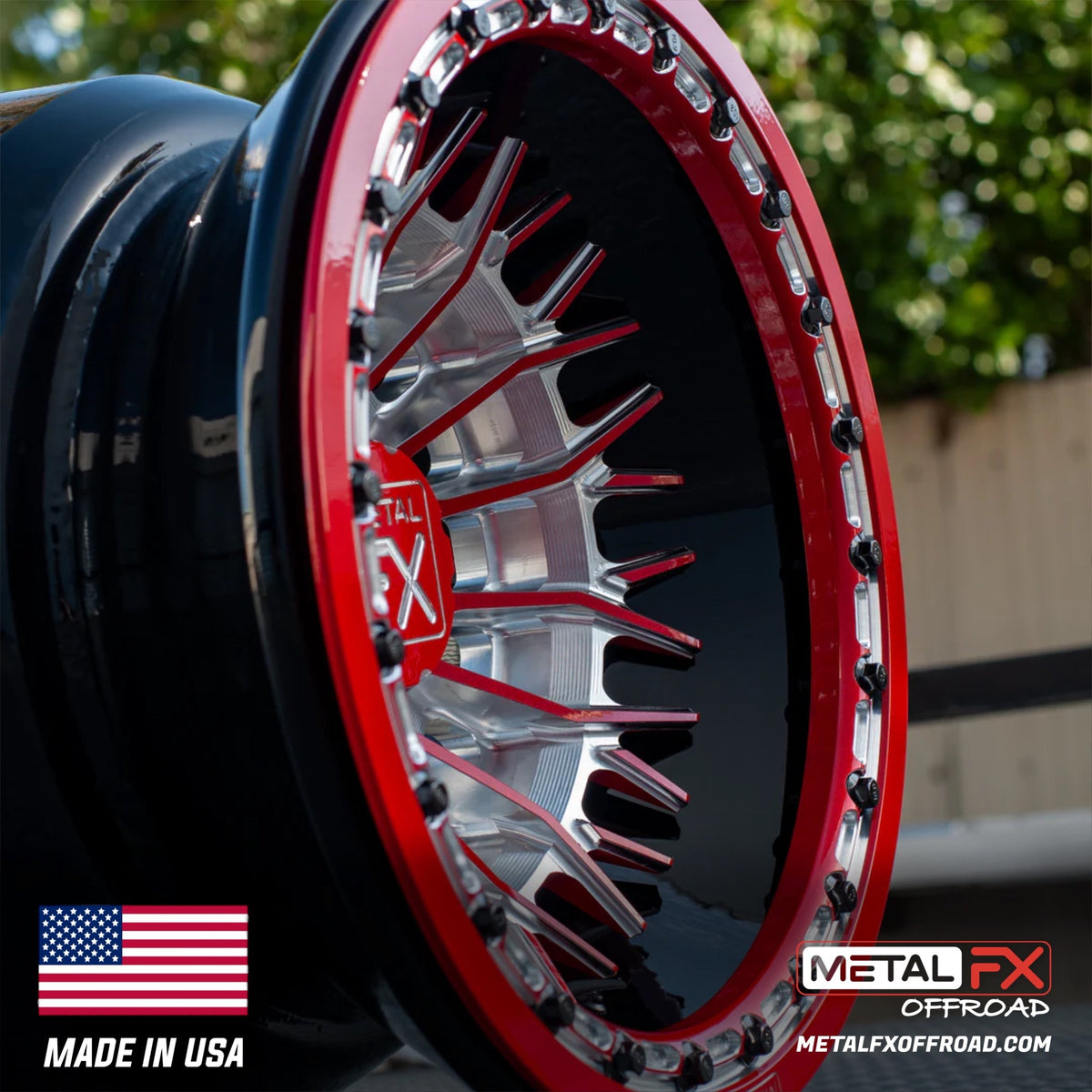 Metal FX Offroad Falcon Forged 3-Piece Beadlock UTV Wheel