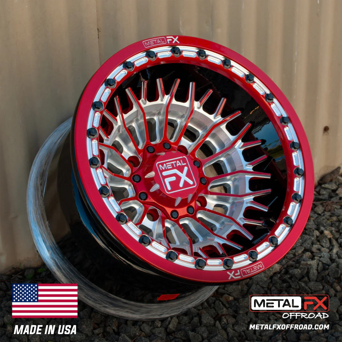 Metal FX Offroad Falcon Forged 3-Piece Beadlock UTV Wheel