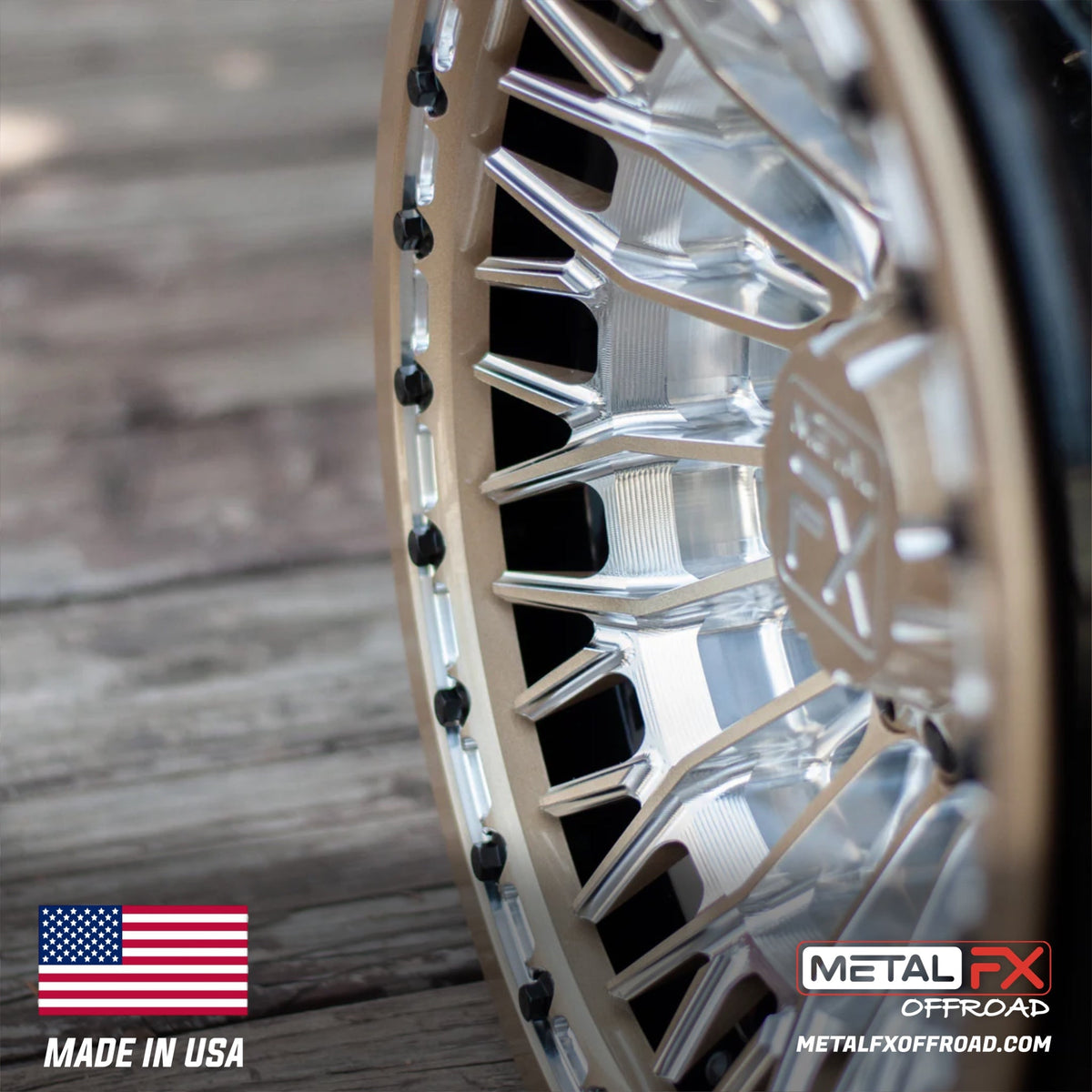 Metal FX Offroad Falcon Forged 3-Piece Beadlock UTV Wheel