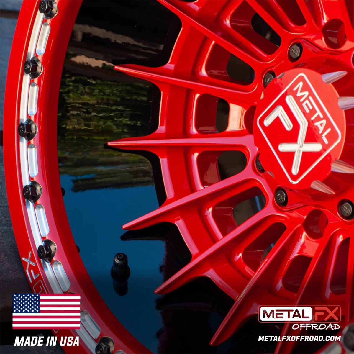 Metal FX Offroad Mobster Forged 3-Piece Beadlock UTV Wheel