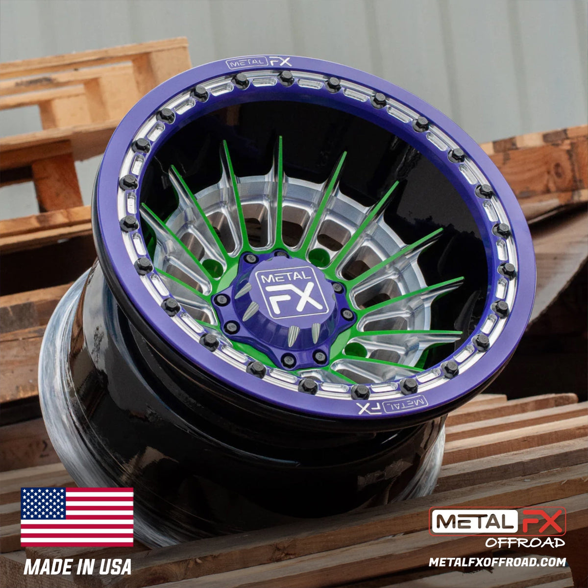 Metal FX Offroad Mobster Forged 3-Piece Beadlock UTV Wheel