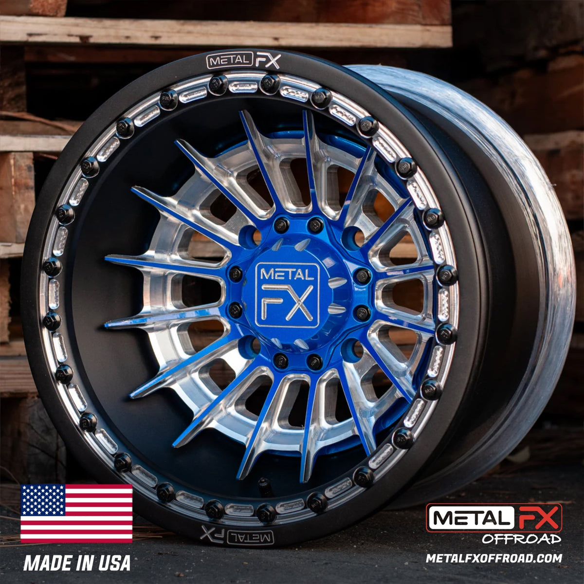 Metal FX Offroad Mobster Forged 3-Piece Beadlock UTV Wheel