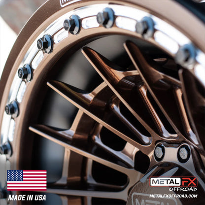 Metal FX Offroad Mobster Forged 3-Piece Beadlock UTV Wheel