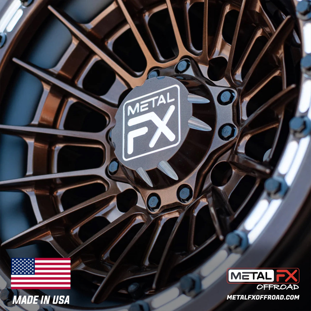 Metal FX Offroad Mobster Forged 3-Piece Beadlock UTV Wheel