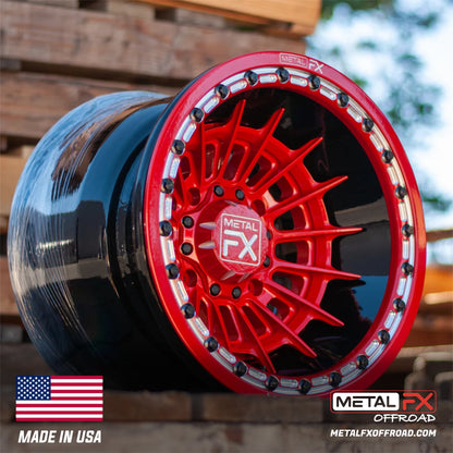 Metal FX Offroad Mobster Forged 3-Piece Beadlock UTV Wheel