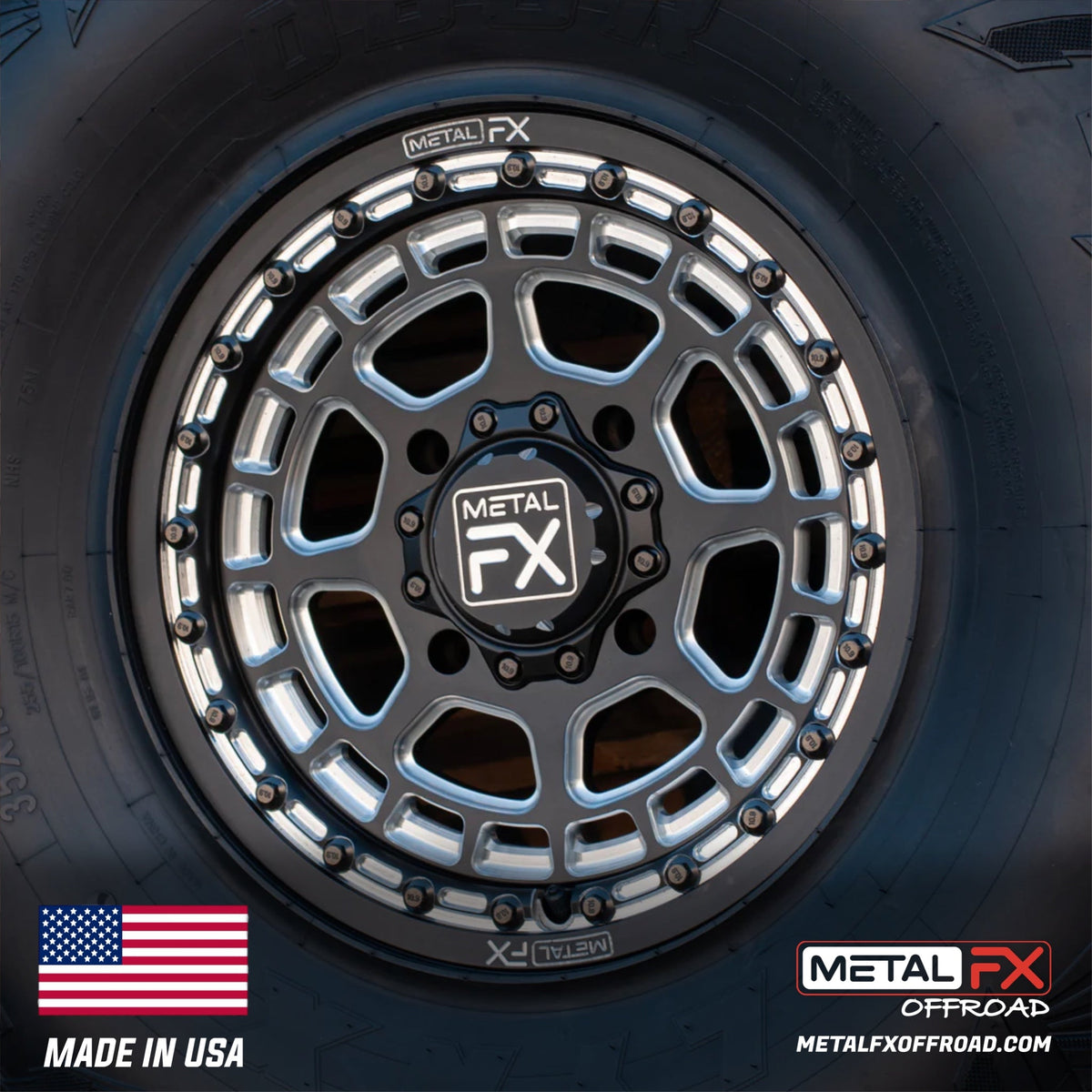 Metal FX Offroad Outlaw Forged Monoblock Beadlock UTV Wheel