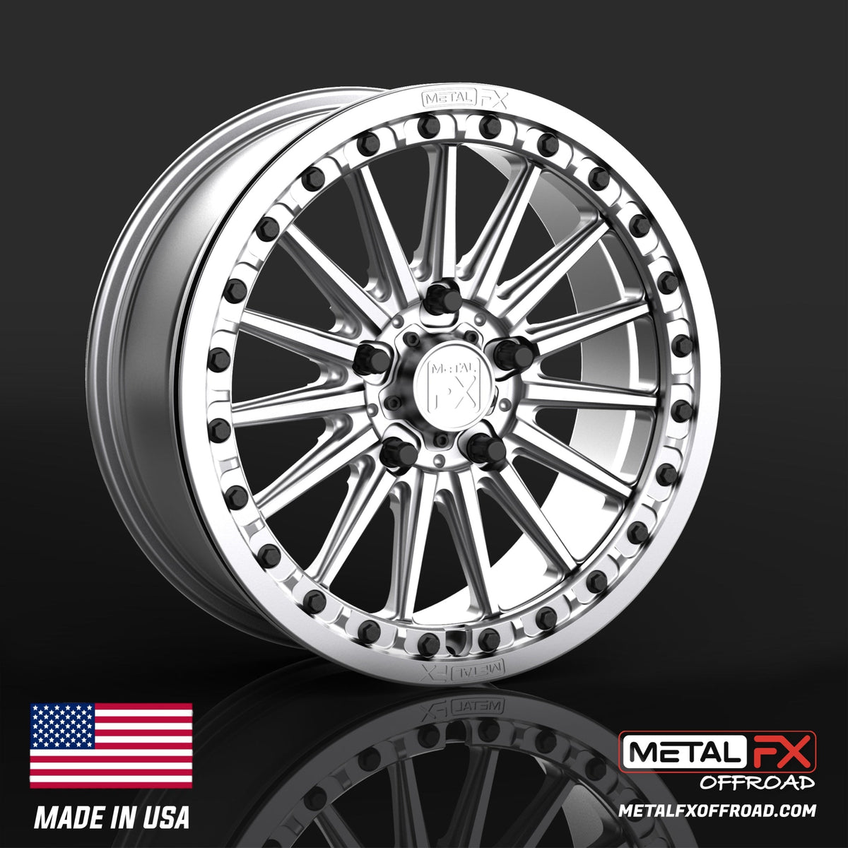 Metal FX Offroad Delta R Forged Monoblock Beadlock UTV Wheel