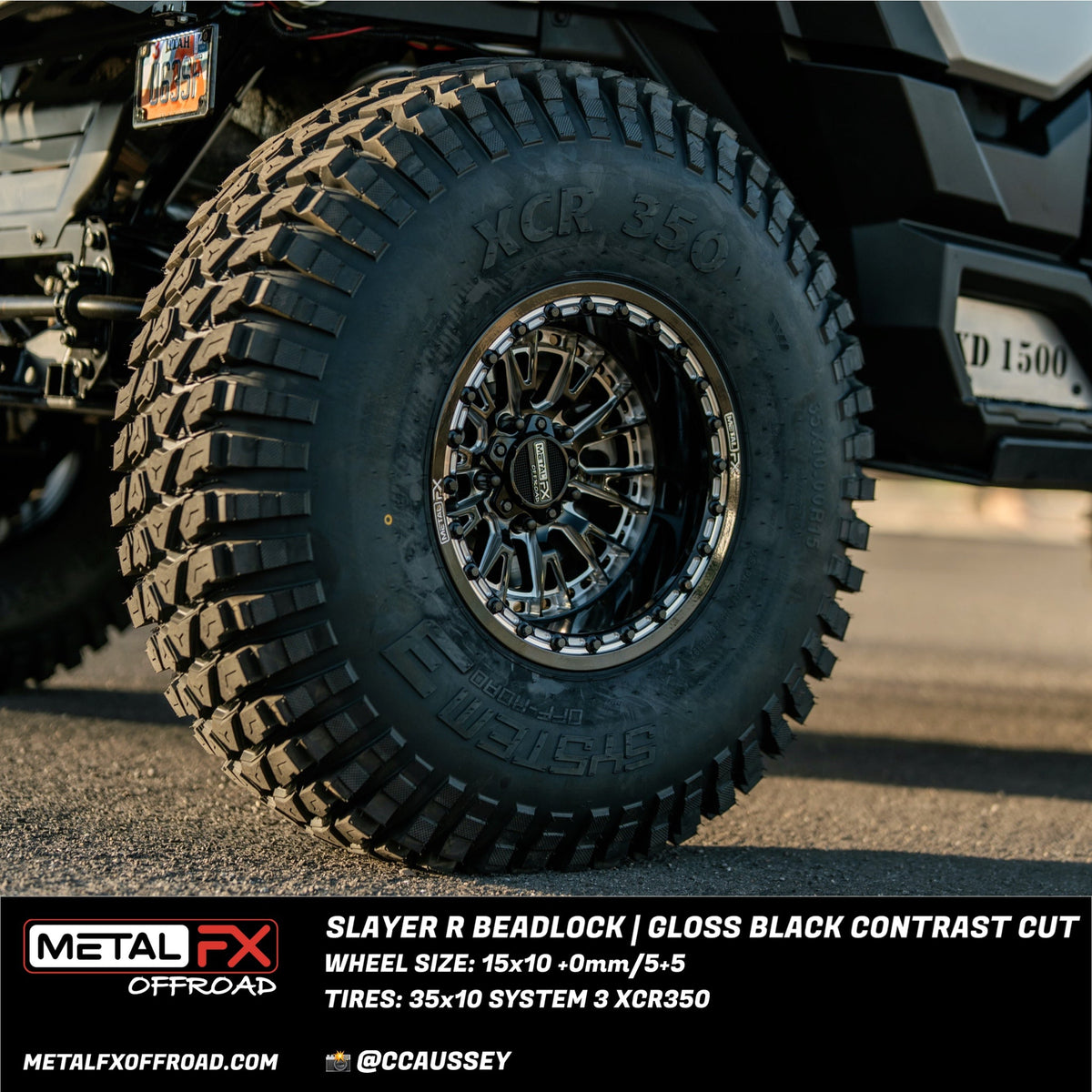 Metal FX Offroad Slayer R Beadlock UTV wheel