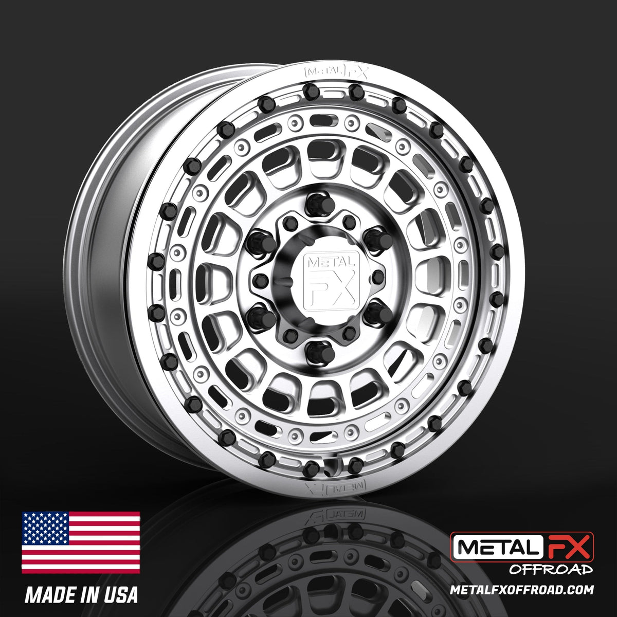 Metal FX Offroad Hitman 6R Forged Monoblock Beadlock UTV Wheel
