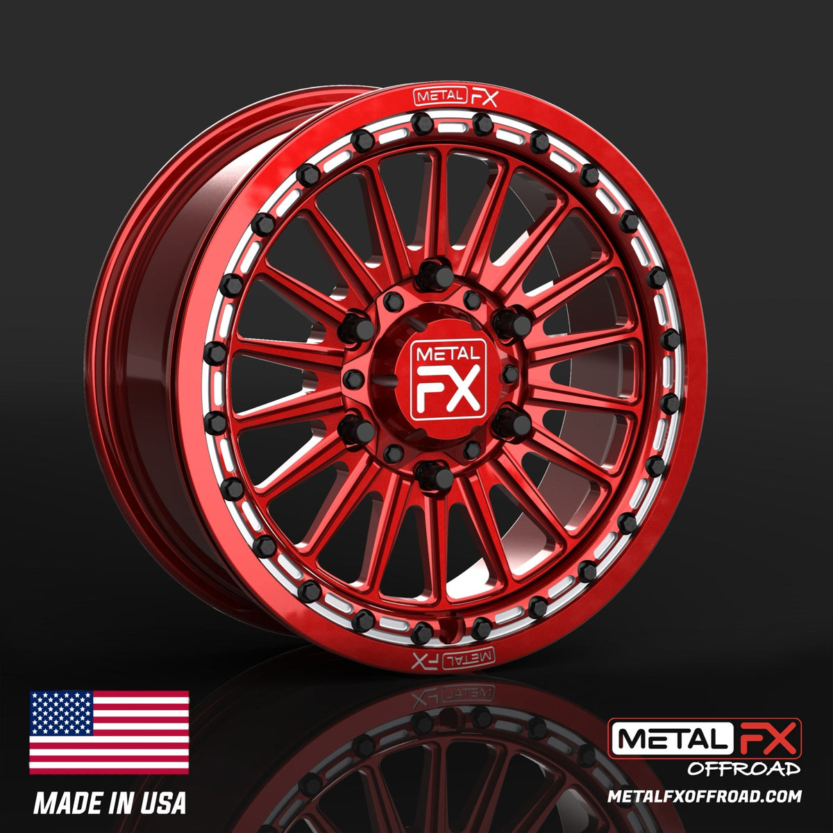 Metal FX Offroad Delta 6R Forged Monoblock Beadlock UTV Wheel
