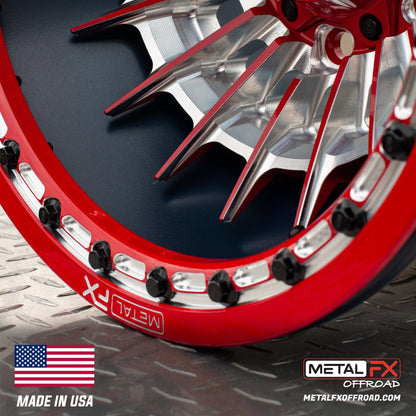 Metal FX Offroad Mobster 6R Forged 3-Piece Beadlock UTV Wheel