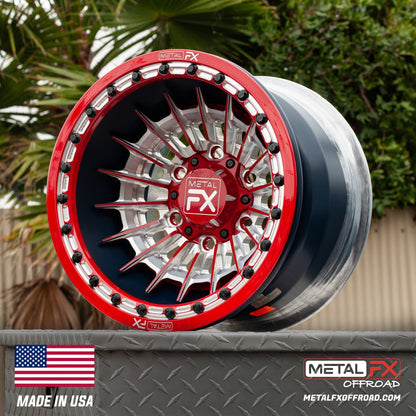 Metal FX Offroad Mobster 6R Forged 3-Piece Beadlock UTV Wheel