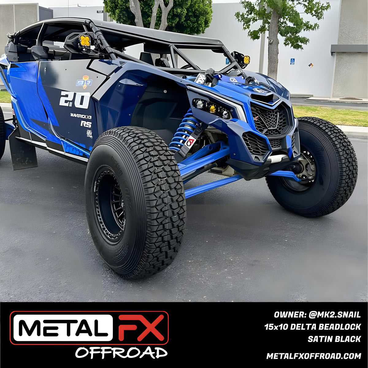 Metal FX Offroad Delta Beadlock UTV wheel