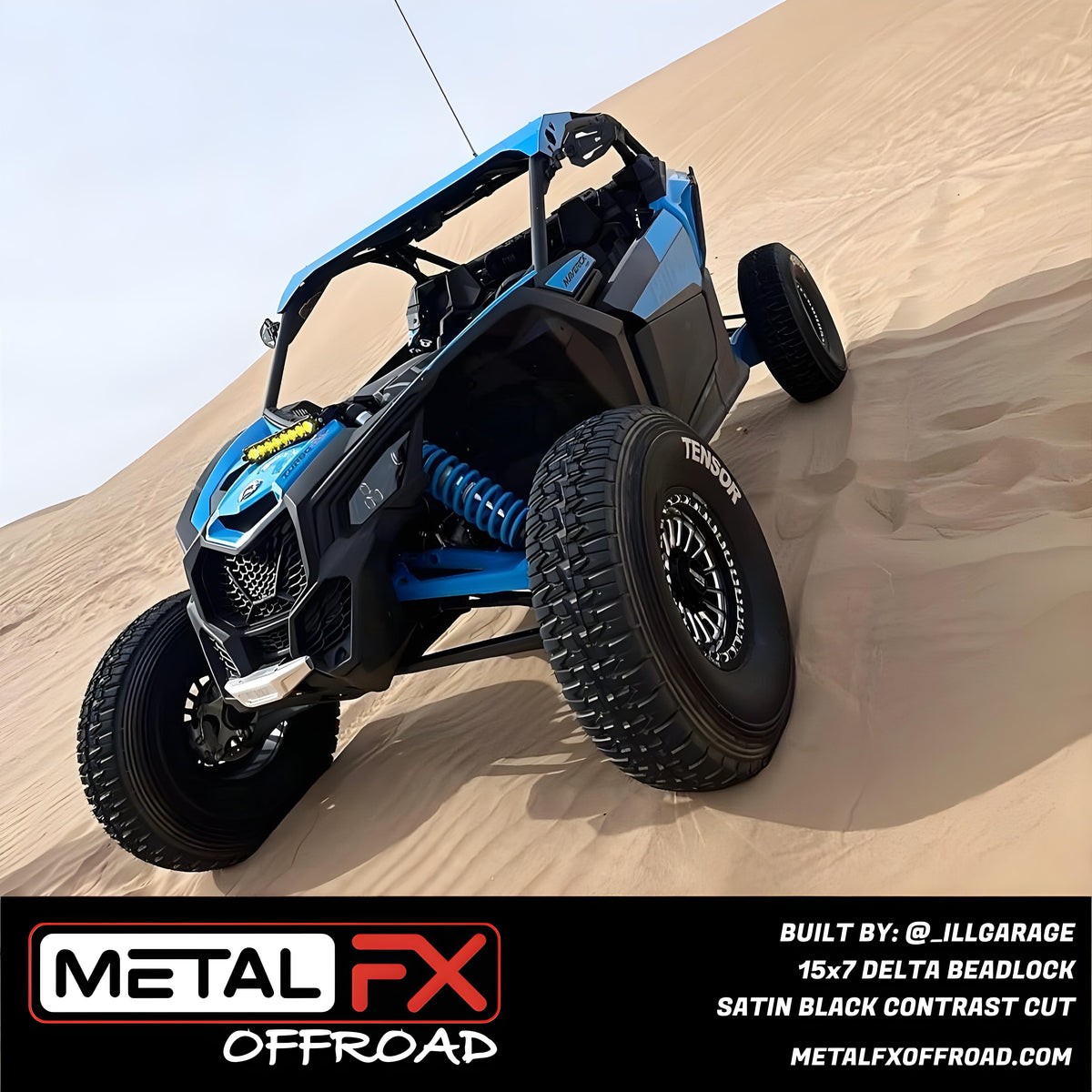 Metal FX Offroad Delta Beadlock UTV wheel