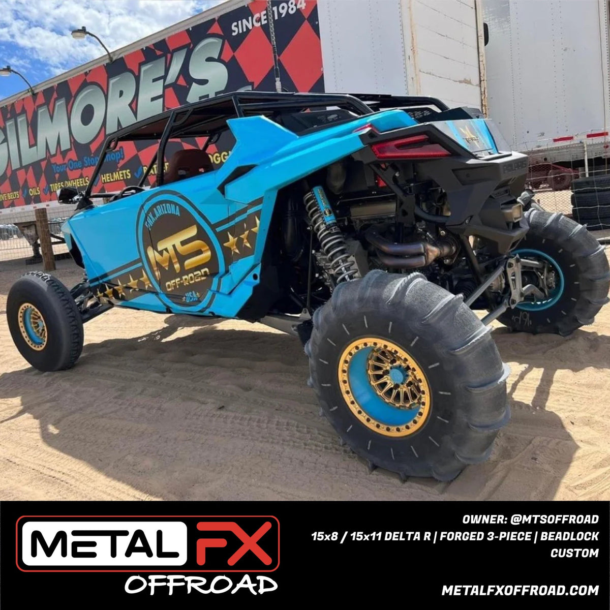 Metal FX Offroad Delta R Forged 3-Piece Beadlock UTV Wheel