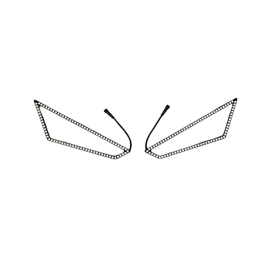187 Style Rzr Pro Xp  Pro R  Turbo R Halos W Control Harness