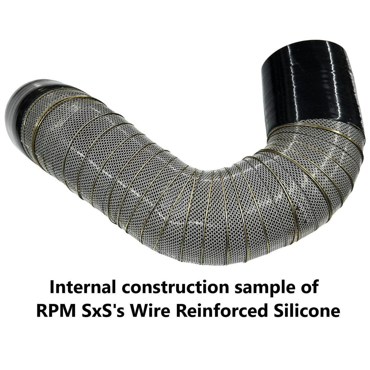 RPM Can-Am Maverick R Intake Tube - Airbox To Turbo - 5Ply Wire Reinforced