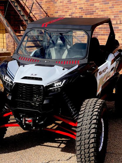 Kawasaki Krx Vented Glass Windshield