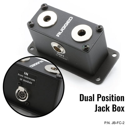 Jack Box Headset Stations for RRP800 Fire & Safety Intercoms - Single Position Jack Box
