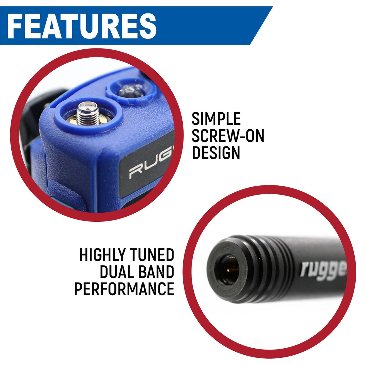 Long Range Antenna for R1 / RDH-X / ABH7 Handheld Radio