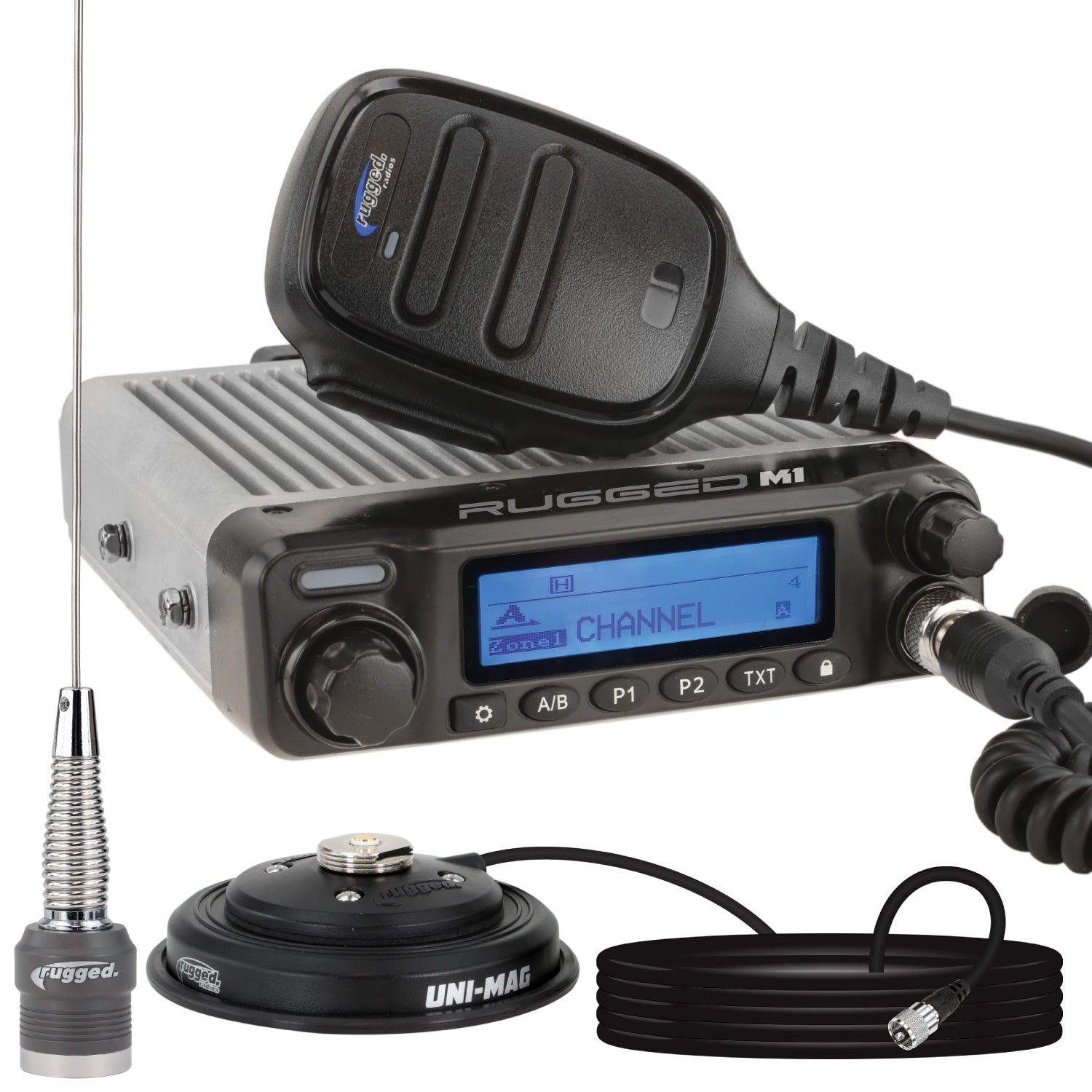 Radio Kit - Rugged M1 RACE SERIES Waterproof Mobile with Antenna - Dig ...
