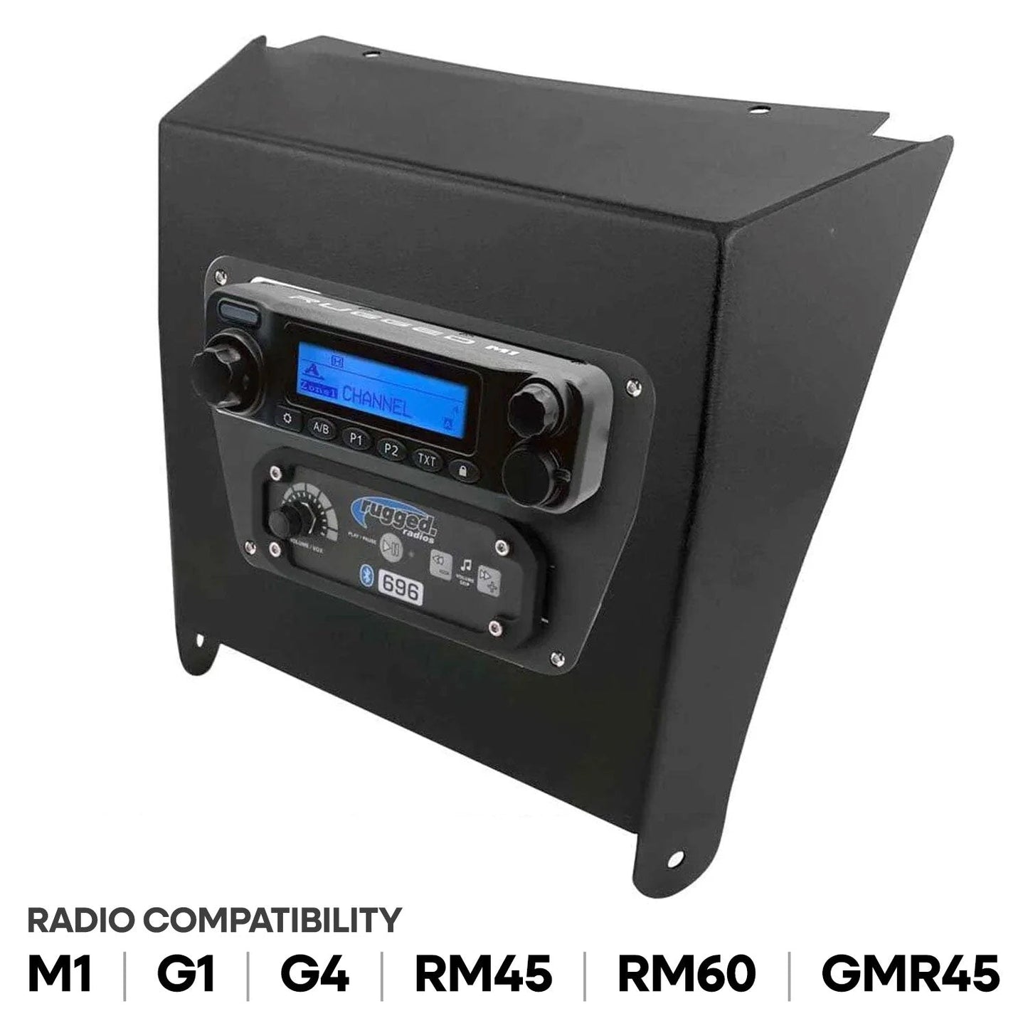 Kawasaki KRX Multi-Mount Kit for Rugged Mobile Radios and Intercom - Rugged RDM
