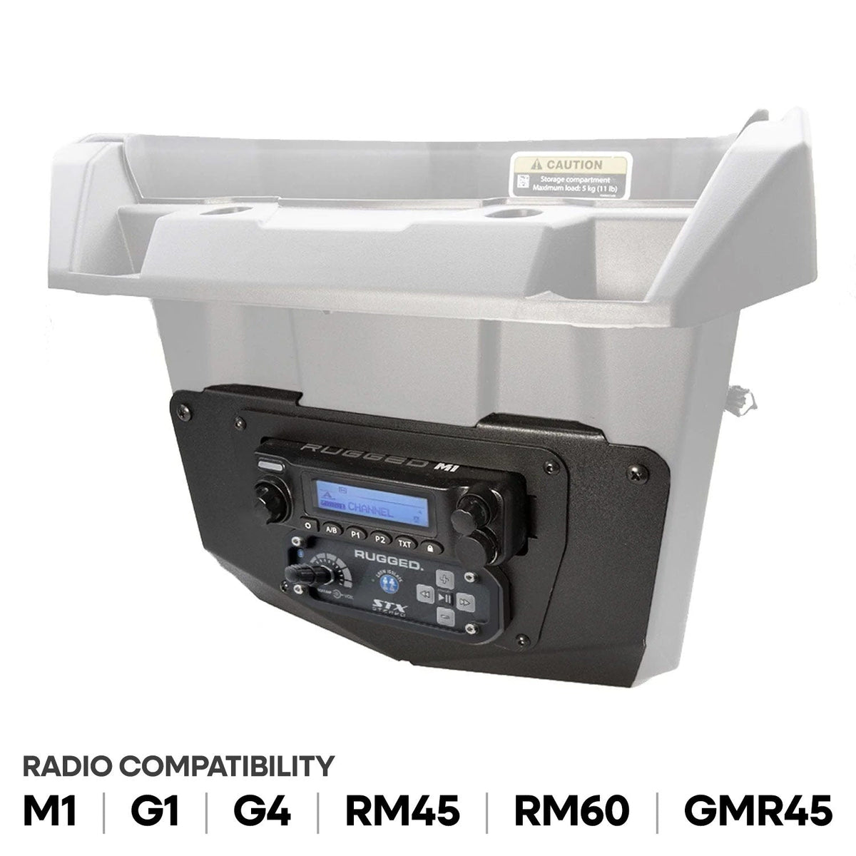 Can-Am Commander and Maverick - Glove Box Multi-Mount Kit for Rugged UTV Radios and Intercoms - Icom F5021