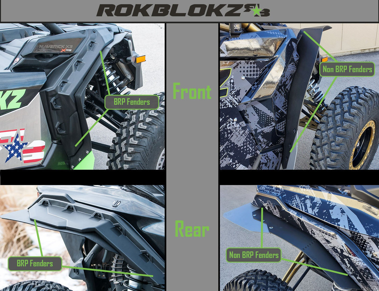 Maverick X3 Replacement Flaps - TRAILING ARM FLAPS or FLARE ACCENTS