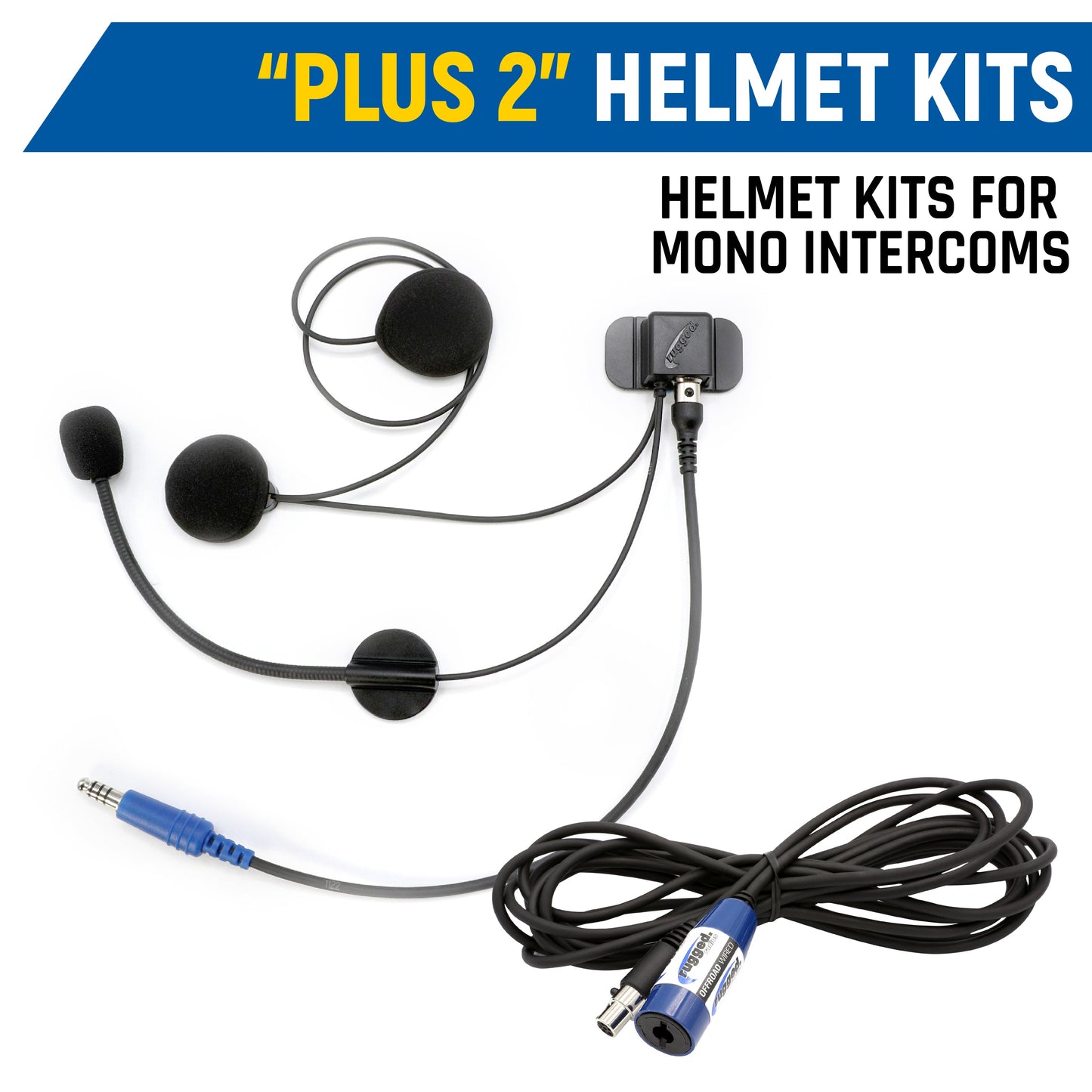 Rear Seat Expansion Kit with Helmet Kits or Headsets - Offroad Mono / Ultimate Headset - Over the Head