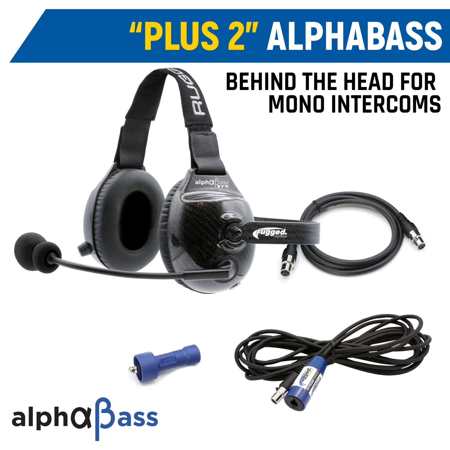 Rear Seat Expansion Kit with Helmet Kits or Headsets - Offroad Mono / Ultimate Headset - Behind the Head